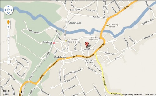 Map of Godalming Location